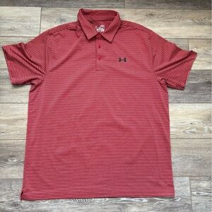 Under Armour Red Striped Men's Shirt